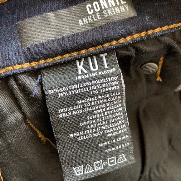 Kut Connie Ankle Curved Raw Hem Skinny Jeans - Picture 9 of 9